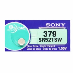 Sony SR521SW 379 LR521 AG0 SR63 V379 1.55V Silver Oxide Watch Battery